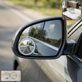 360° Rotating Wide Angle Blind Spot Mirror on car side mirror