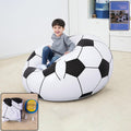 Inflatable soccer ball lounge chair