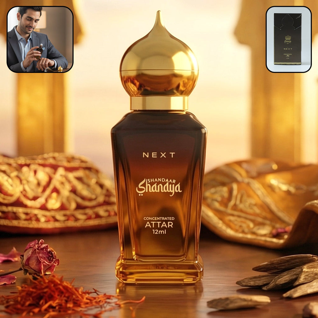 Luxury 12ml attar perfume bottle with elegant design