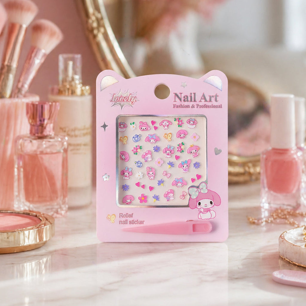 Colorful nail stickers for girls and women’s nail art