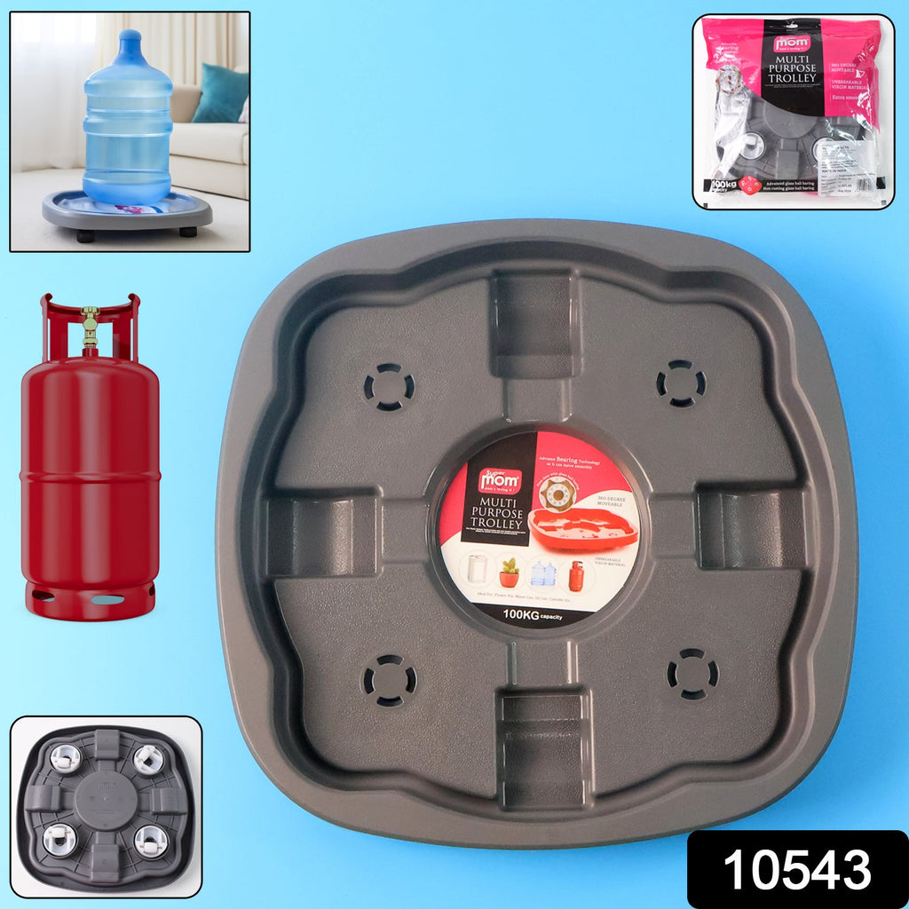 Plastic heavy duty gas cylinder trolley design for kitchen and home use