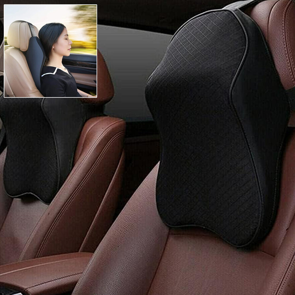 Ergonomic car seat neck support cushion for driving comfort