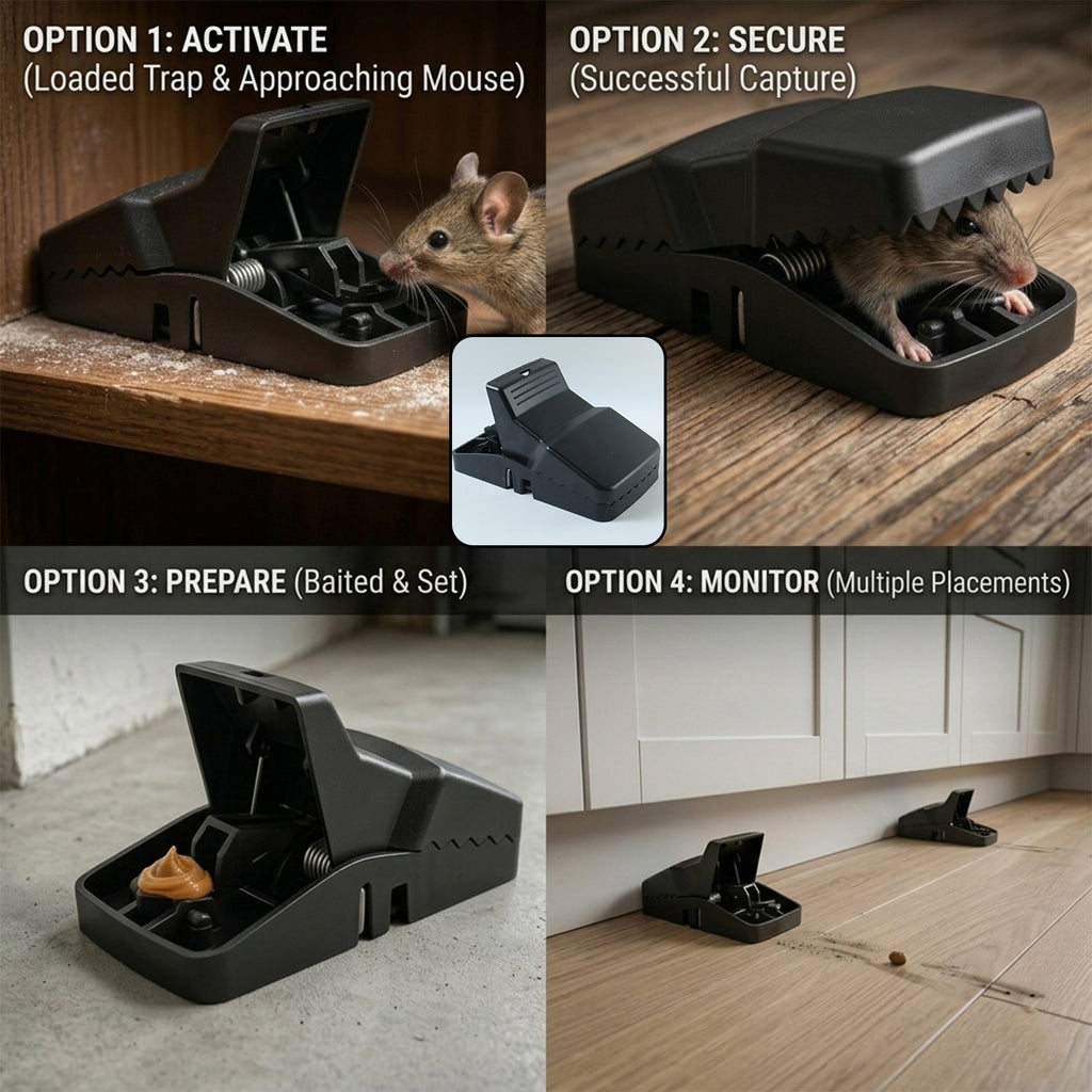 Indoor heavy duty mouse trap for pest management
