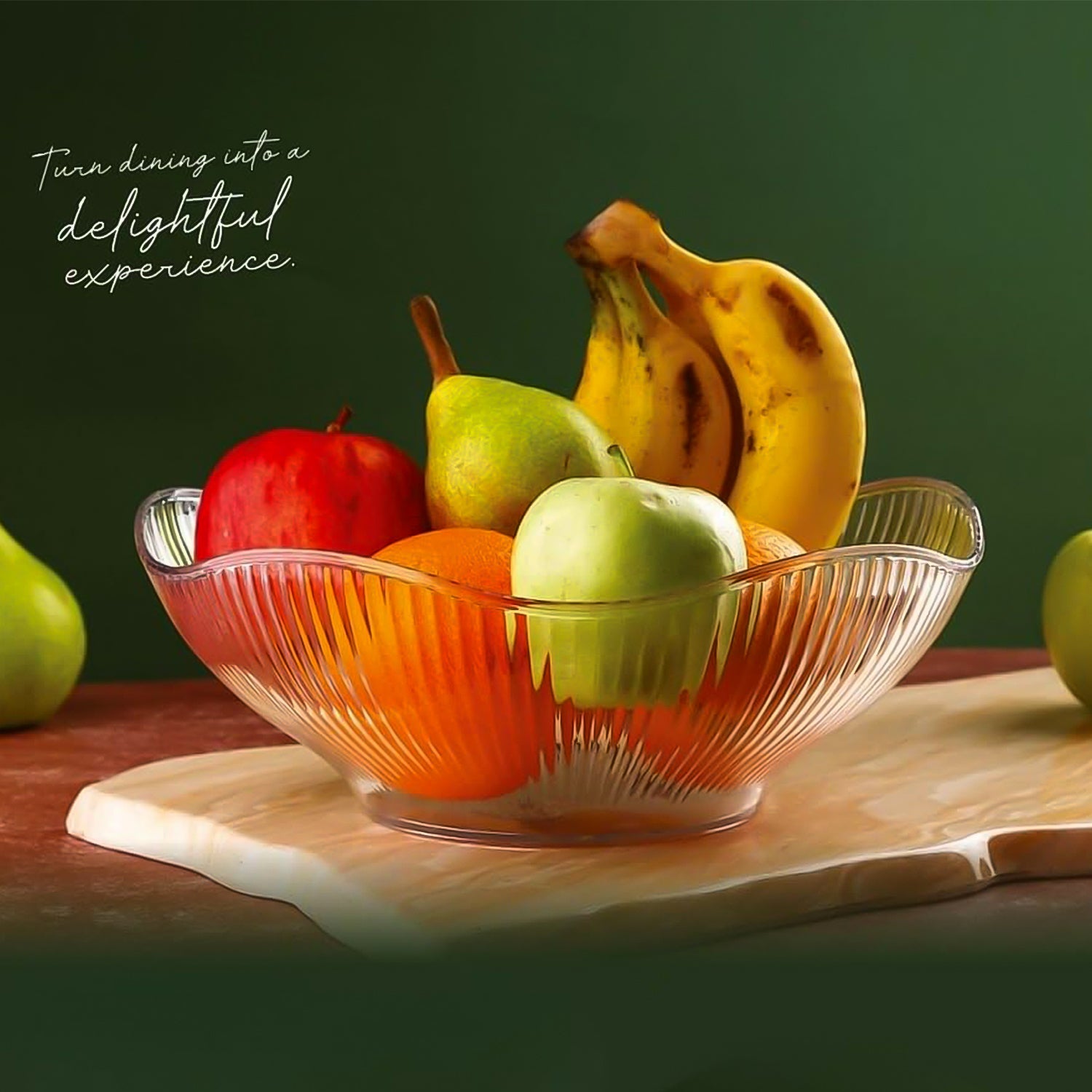 Close-up of ripple texture on plastic fruit storage basket