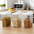 3-piece easy flow airtight storage containers for dry food storage
