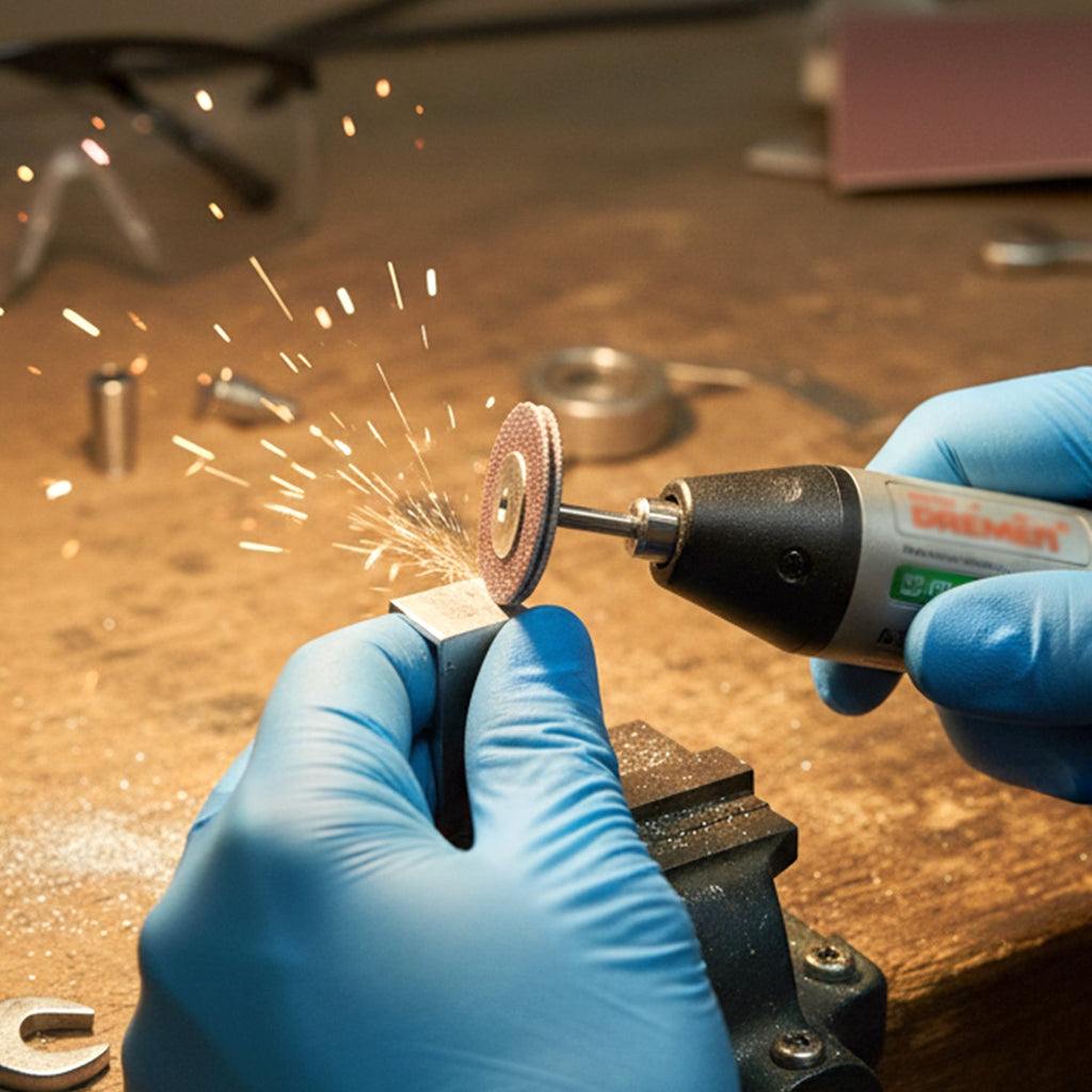 Durable metal grinding wheels ideal for achieving smooth finishes on small surfaces.