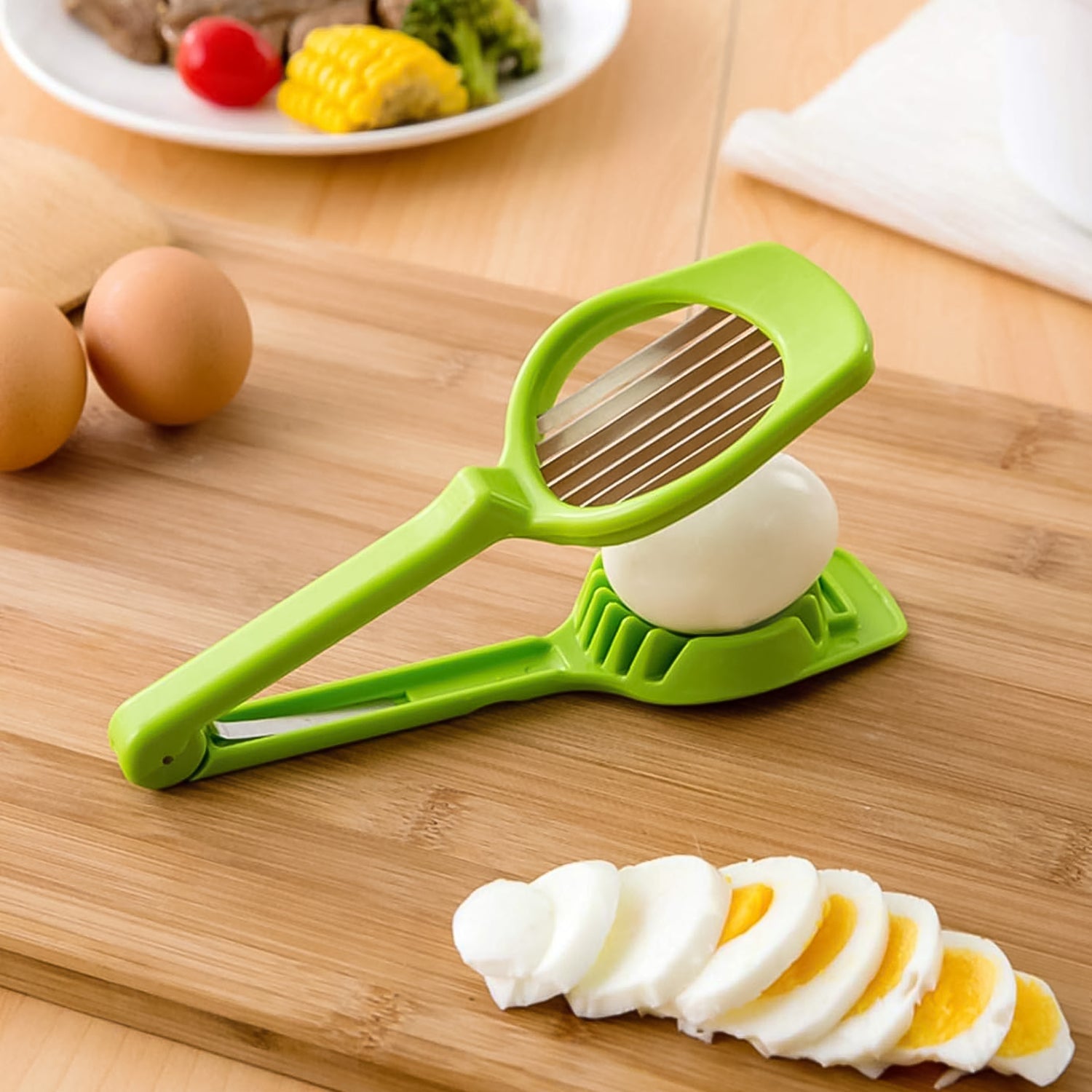 Tomato and Strawberry Slicer, 7 Steel Blade Fruit and Vegetable Cutter (1 Pc)