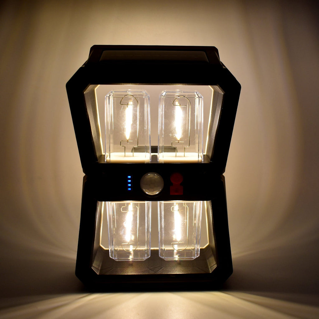 Diagram illustrating the easy installation process of the solar wall light.