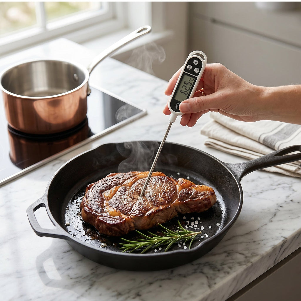Food thermometer front view