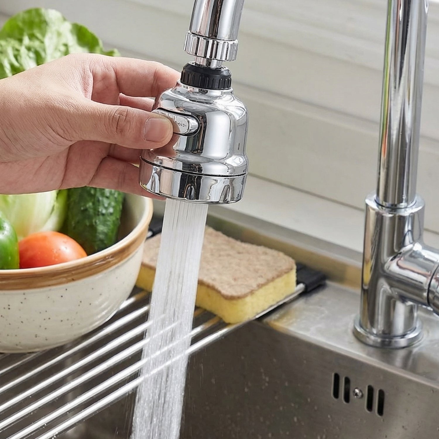kitchen faucet sprayer extension attachment with multiple spray modes