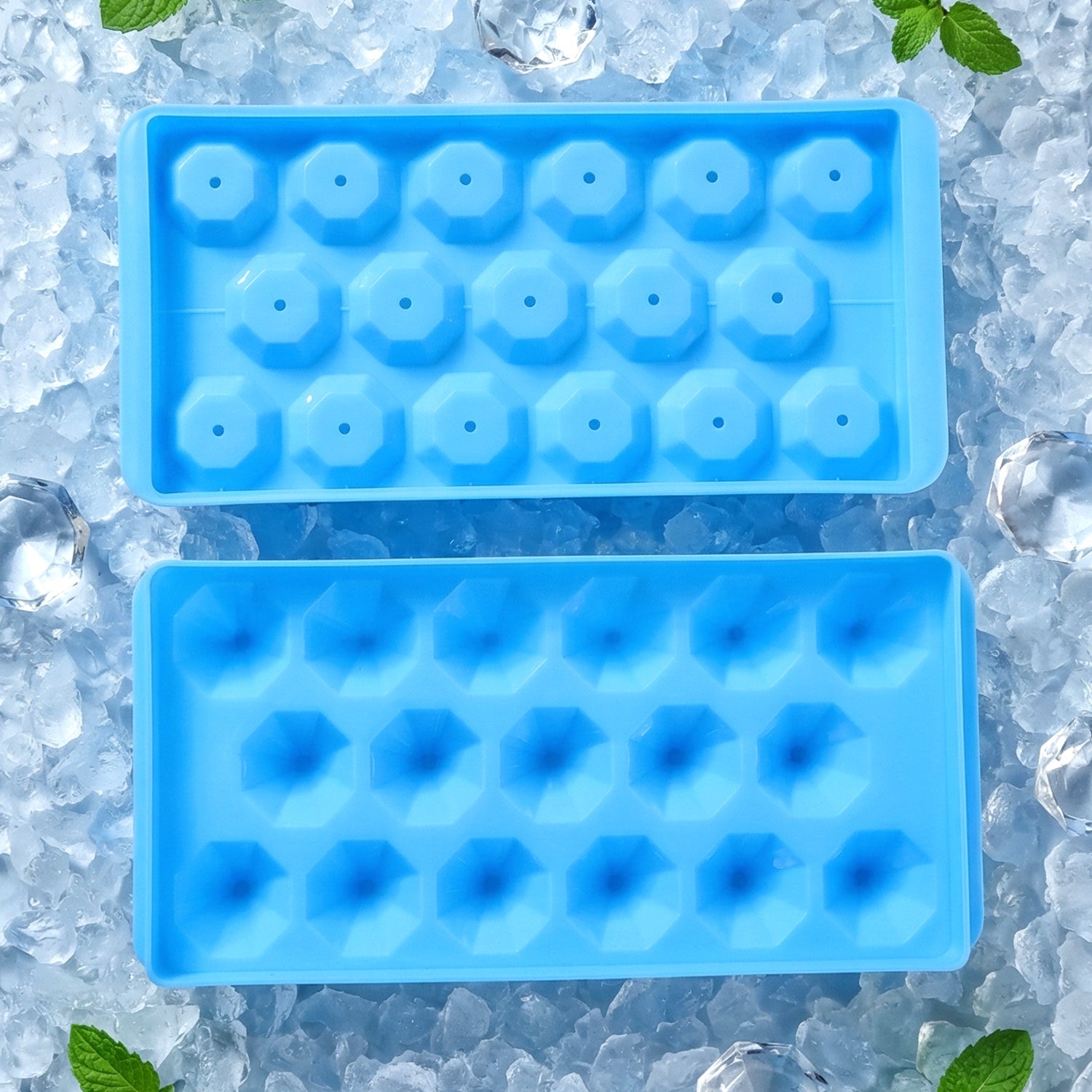 Plastic ice cube tray for freezer use home & kitchen
