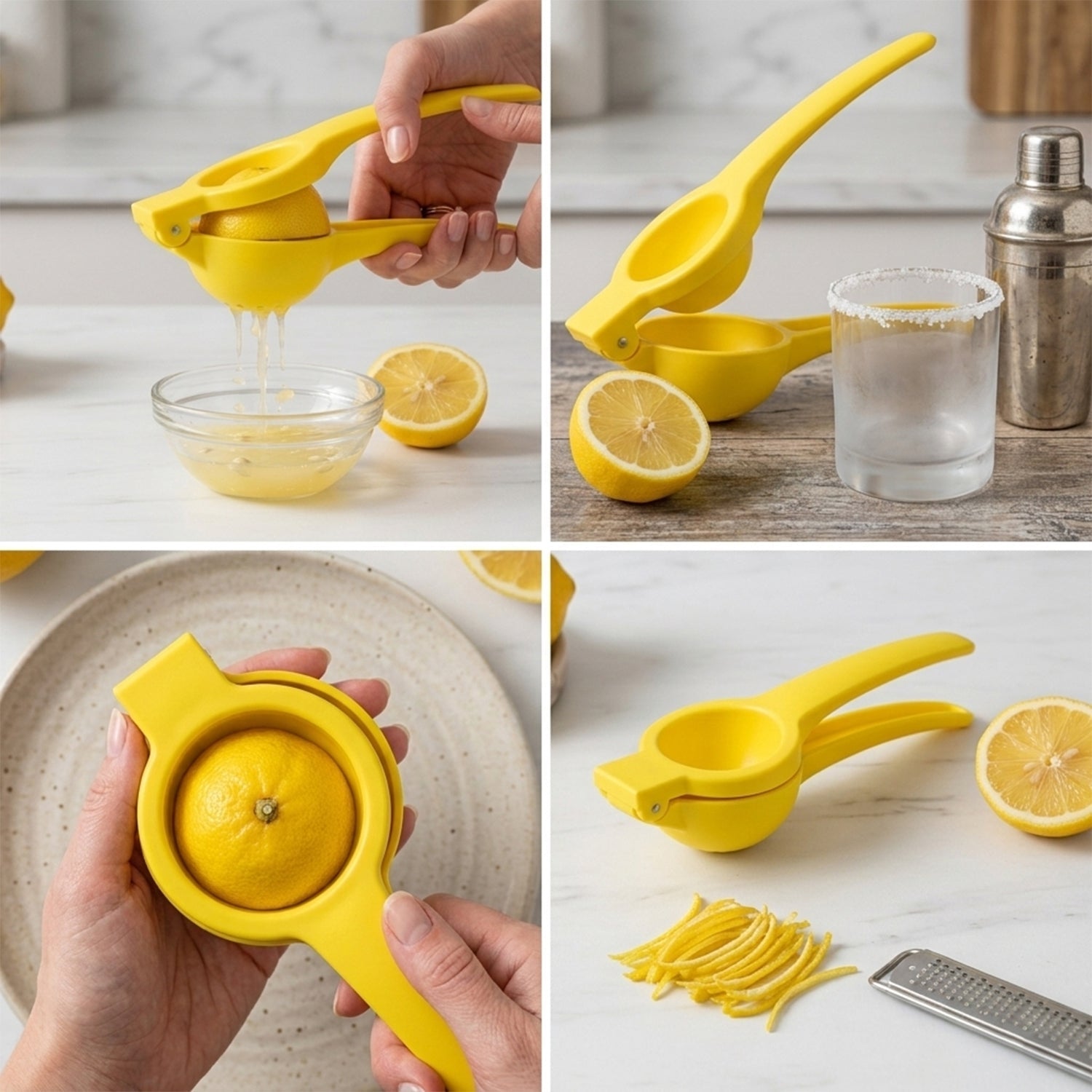 Manual citrus juicer for home kitchen use