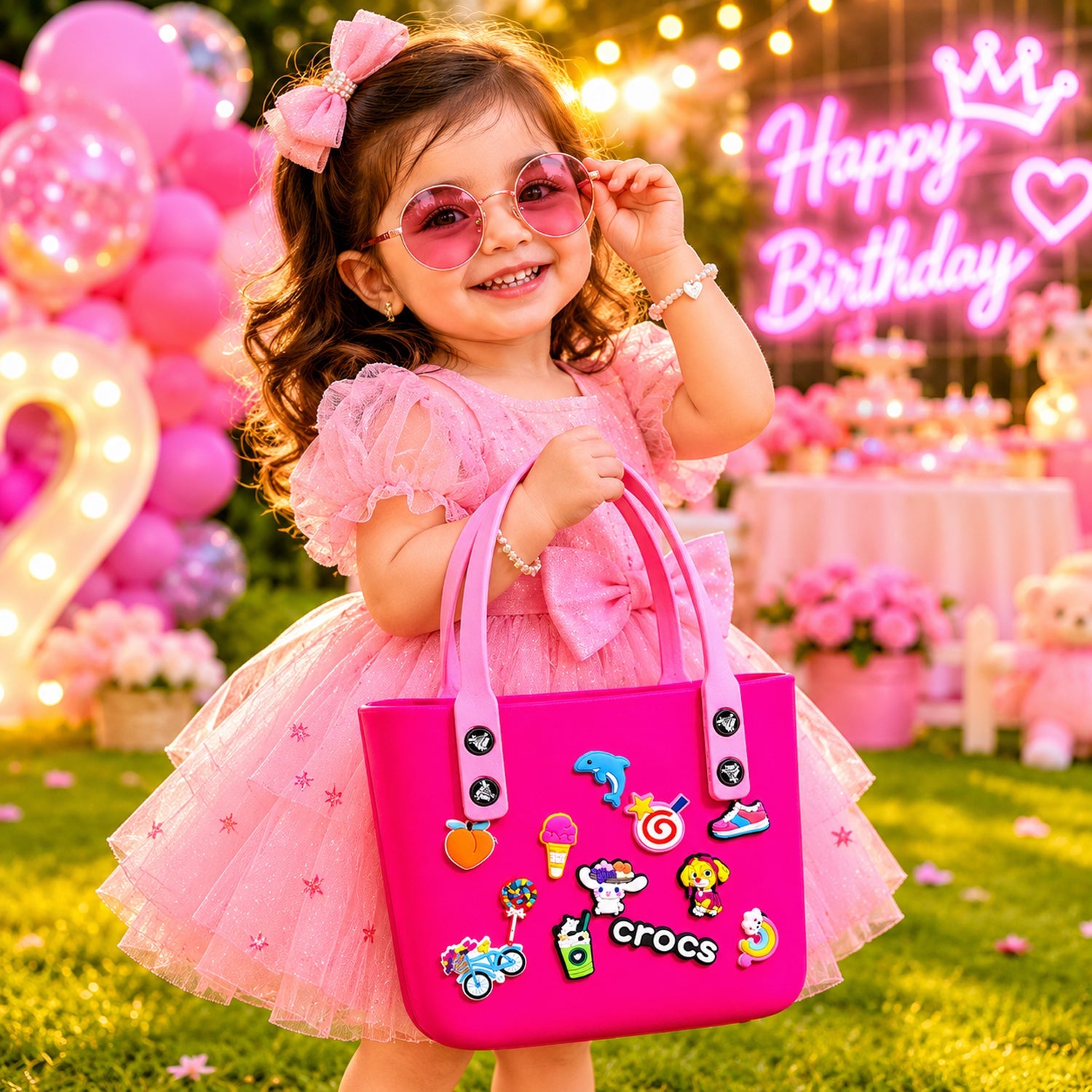 Crocs style shopping and travel tote bag