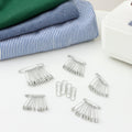 Assorted metal safety pin set for tailoring and fabric repair