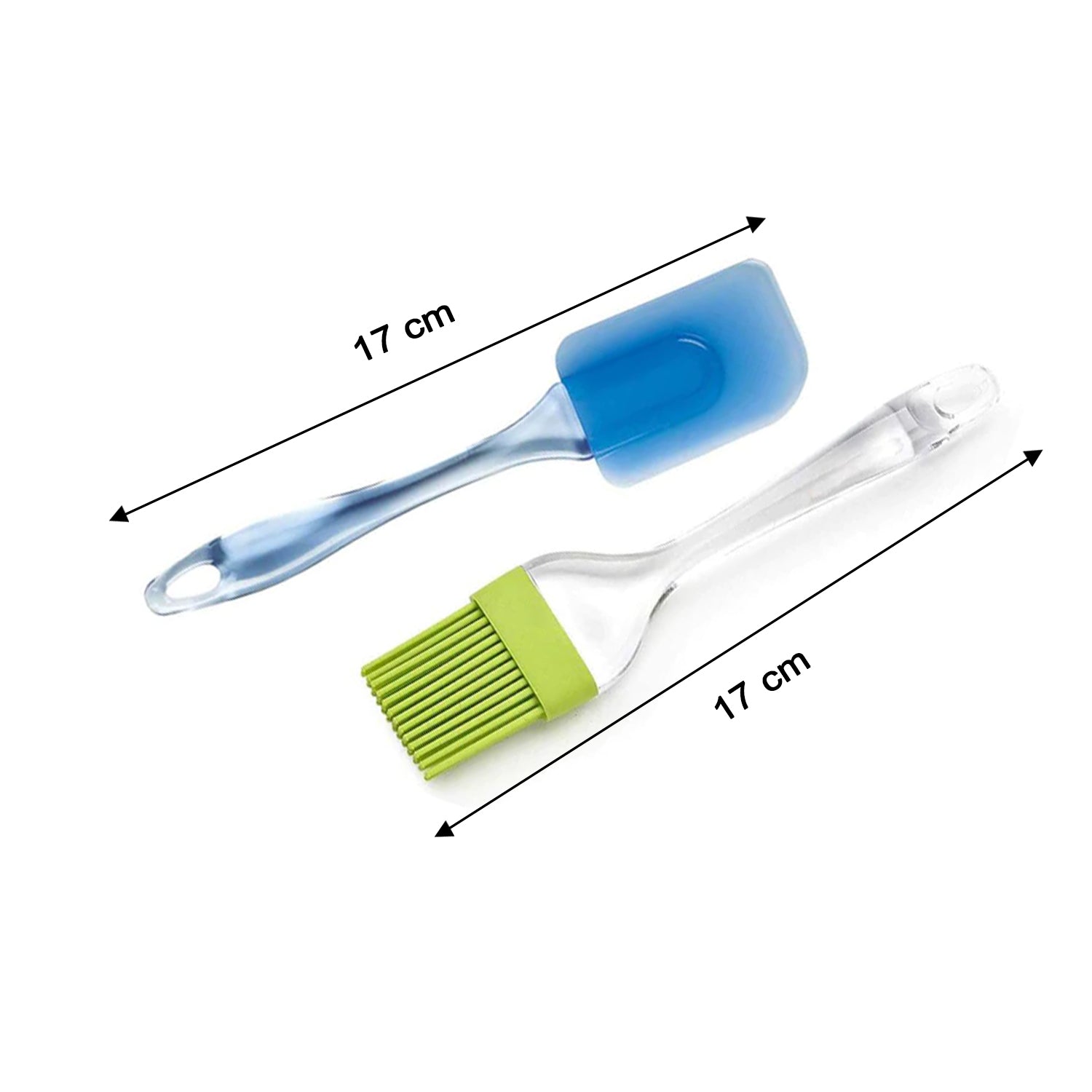 Cake Pastry Brush and Spatula Set, Silicone Baking Brush for Cakes (1 Set)