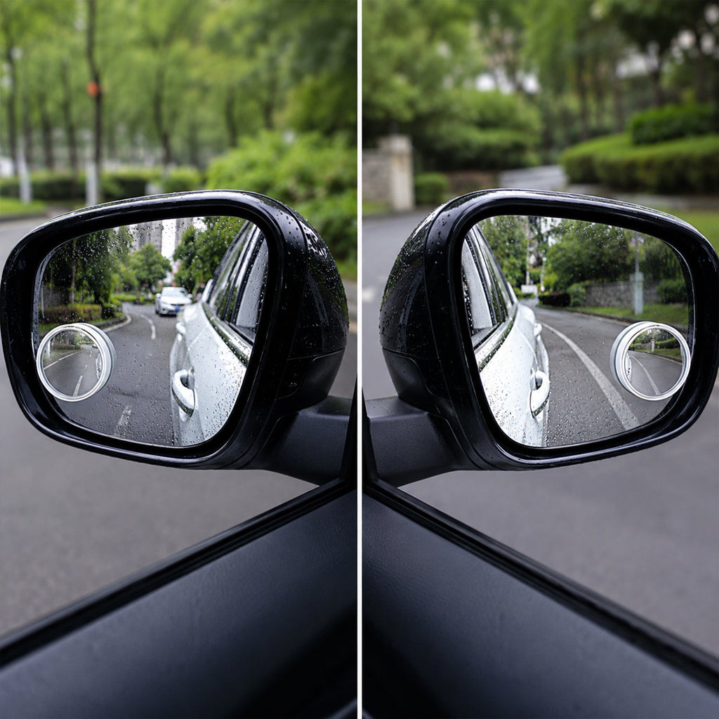 Self-Adhesive 360° Car Rear View Blind Spot Mirror attached