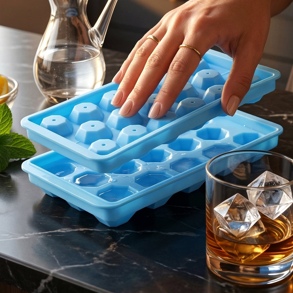 Reusable silicone ice cube tray for drinks and desserts home & kitchen