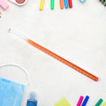 Colourful acrylic ruler with clear measurement markings