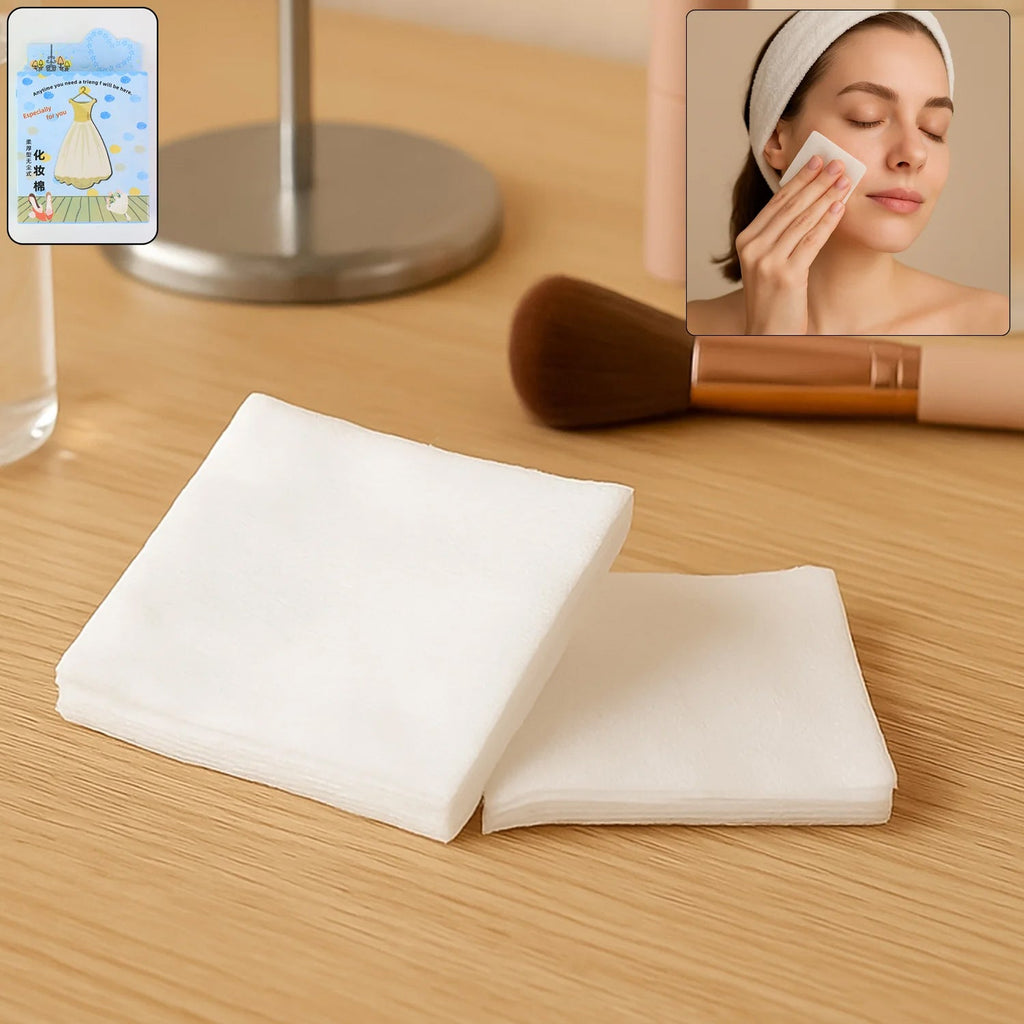 Soft fabric reusable facial cleansing cloth, a key component of the 4 in 1 beauty care set.