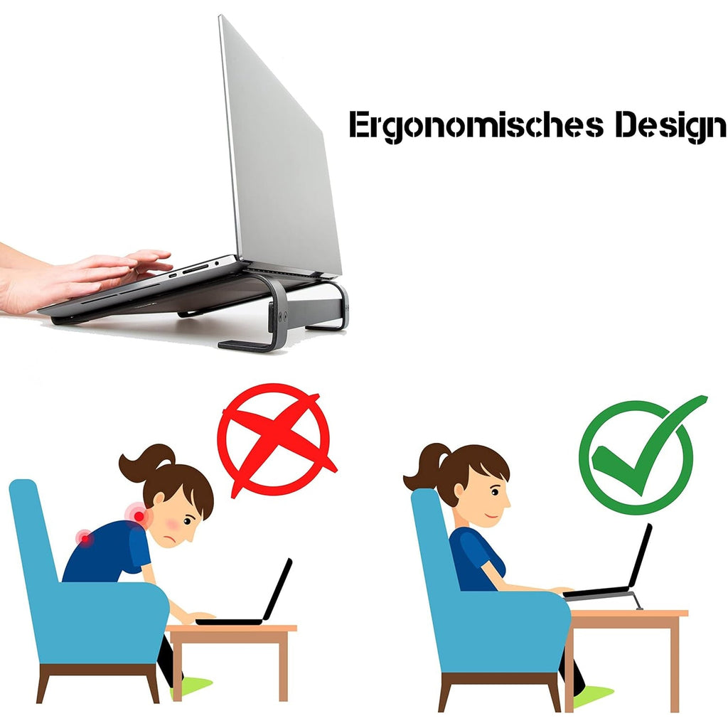 Stable metal computer stand suitable for office desks