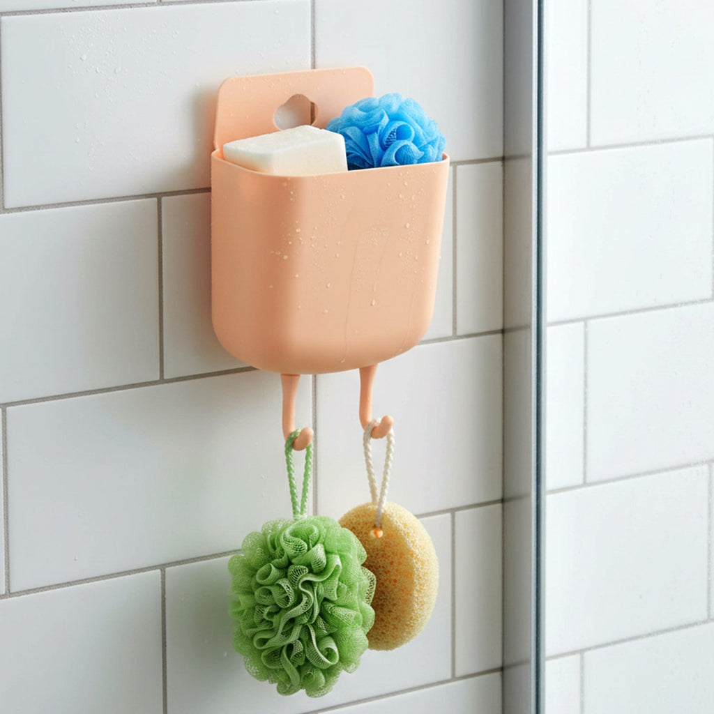 Utility organizer wall mount with hooks for keys and cables
