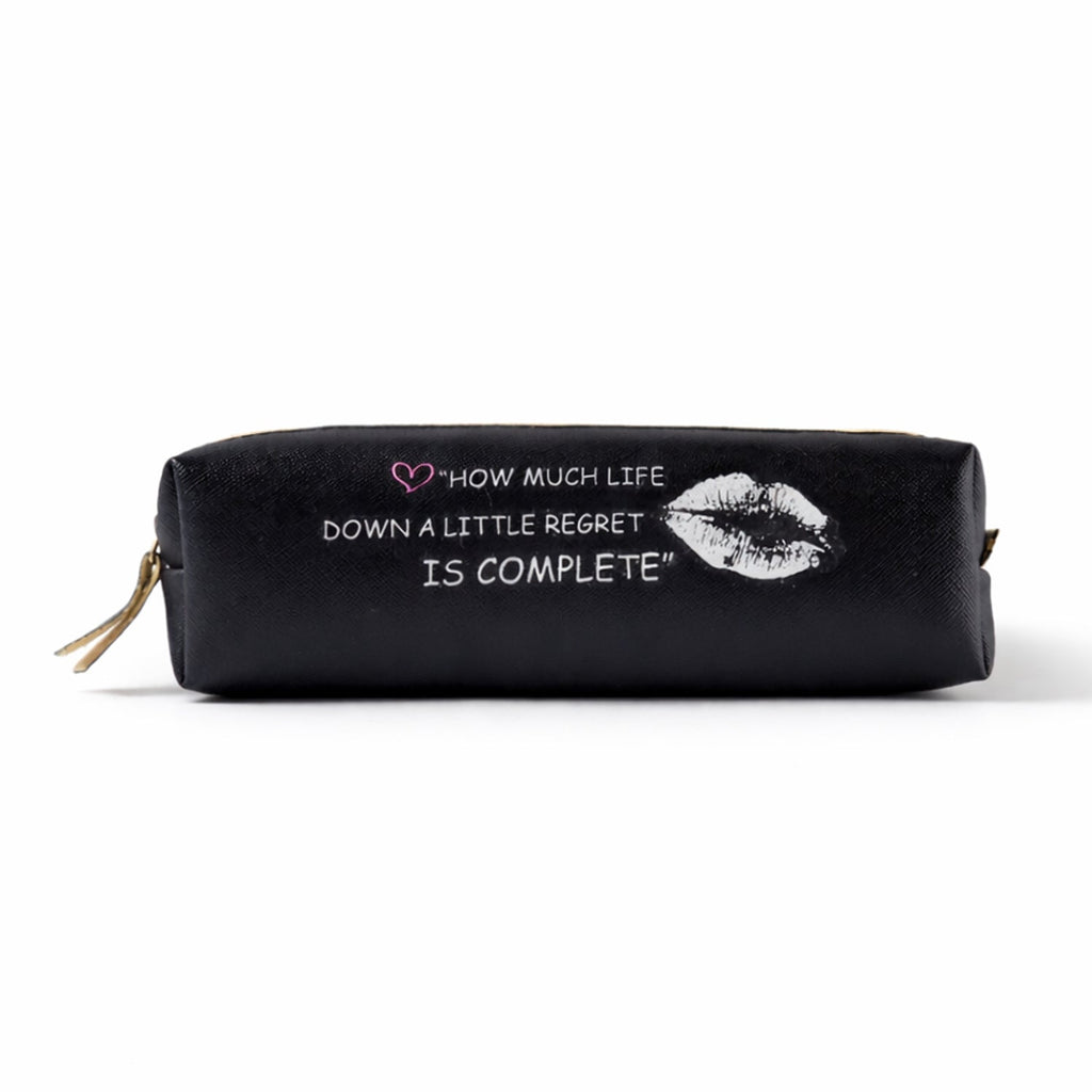 Zippered pouch for storing pens and pencils