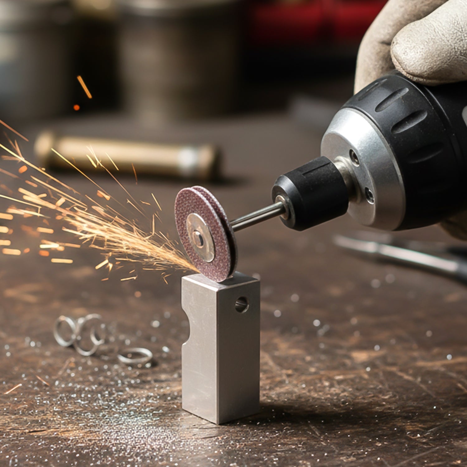 A comprehensive polishing disc kit suitable for refining metal and craft components.