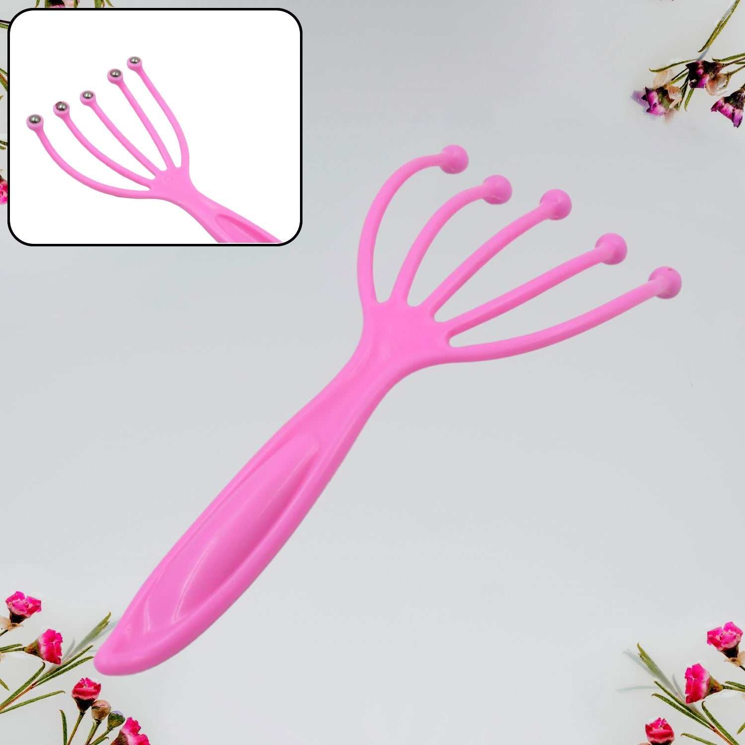 Travel Scalp Head Massager Relaxer Portable Body Stress Relief Tool (1 Pc)