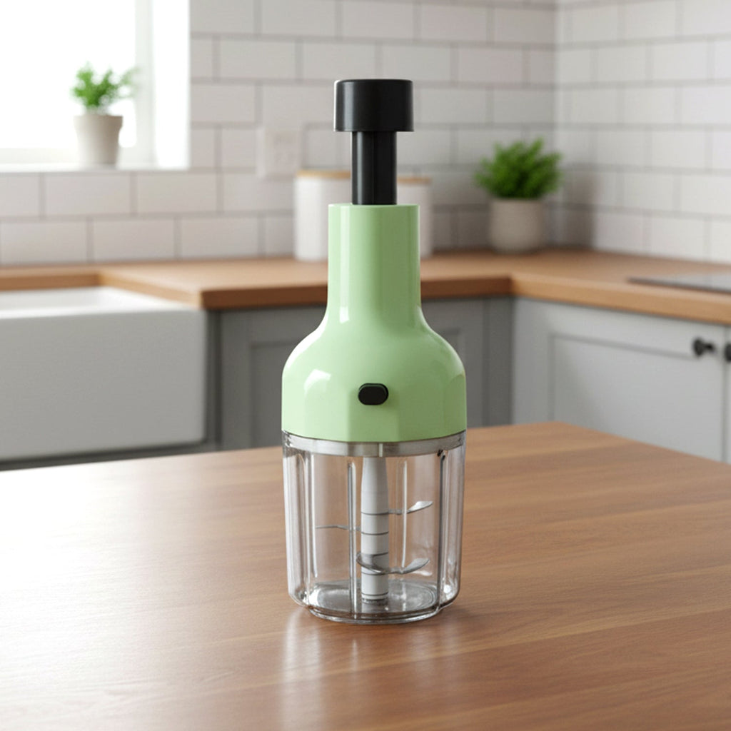 Manual food processor chopper as practical kitchen gadget
