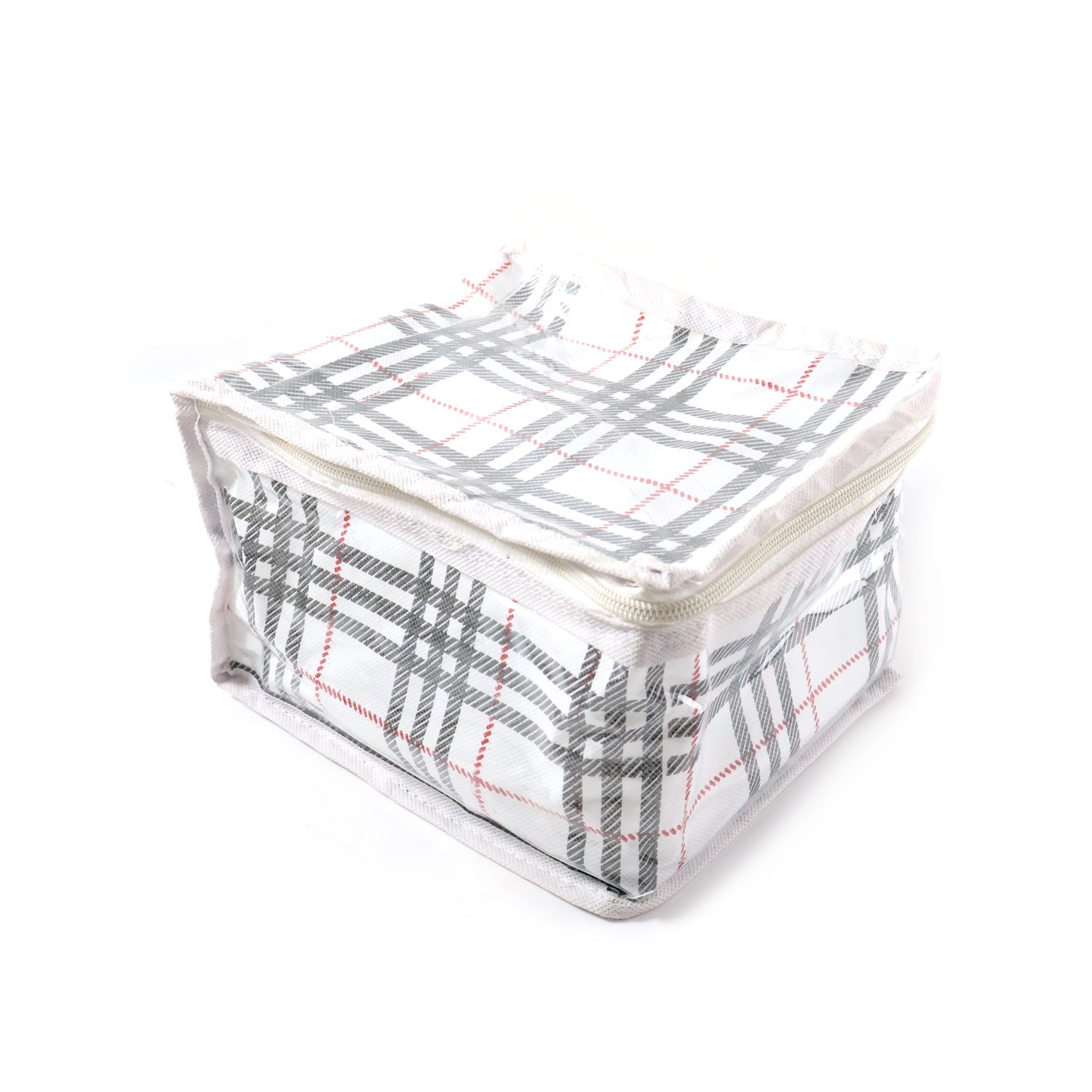 Multiple transparent jewellery storage zipper pouches for makeup and accessories