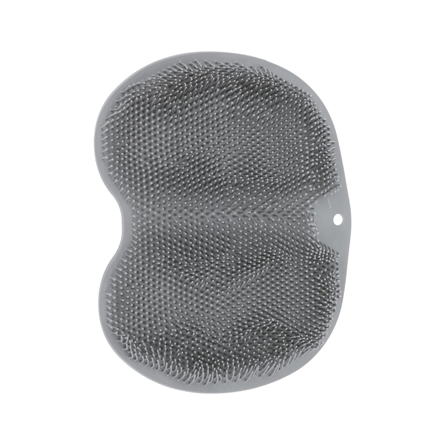 Textured silicone foot scrubber mat for shower use