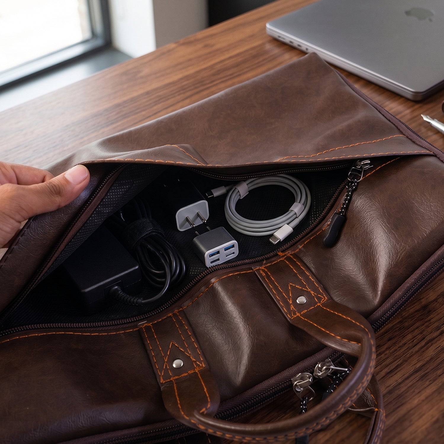 Laptop bag design view