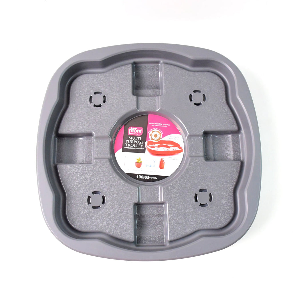 Plastic heavy duty household tool trolley with anti-slip design