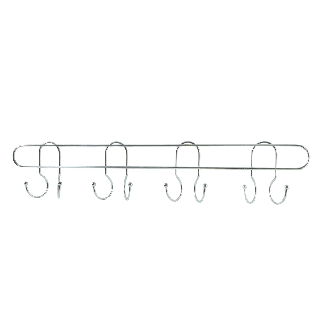 Stainless steel hanger rack for kitchen, bathroom, and bedroom organization