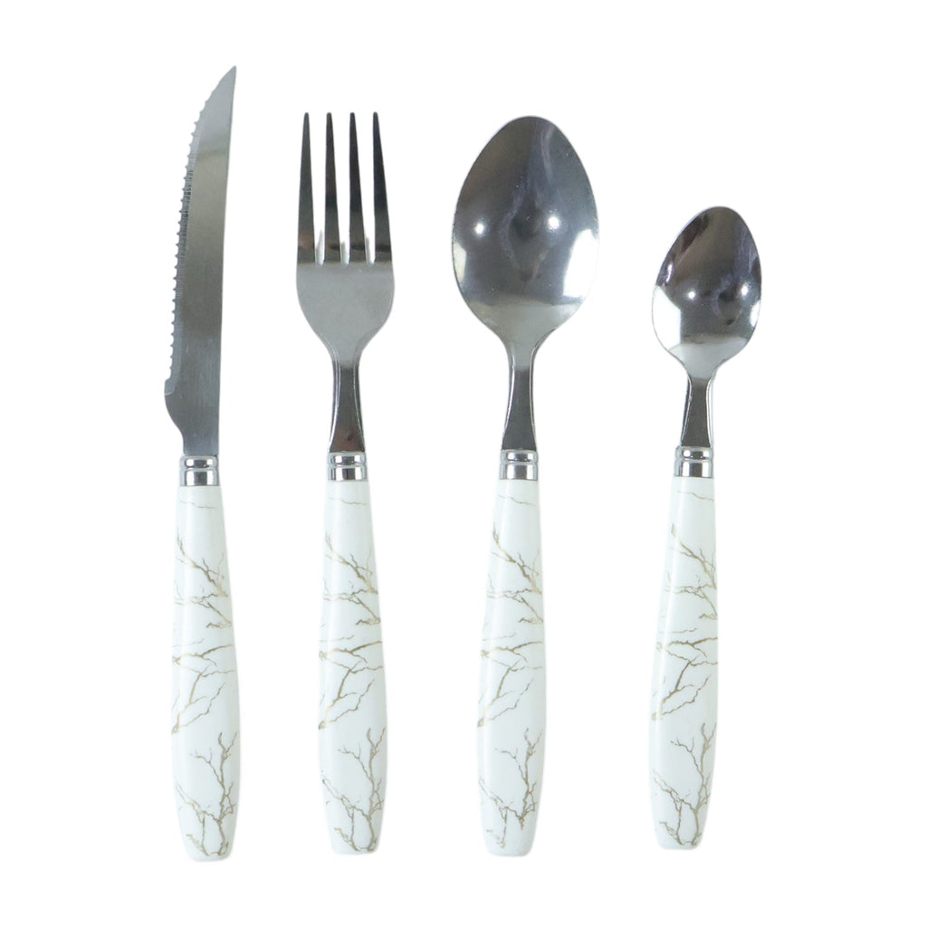 Modern stainless steel flatware set for everyday dining