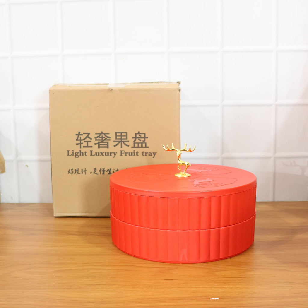 Decorative serving tray suitable for dry fruits and snacks