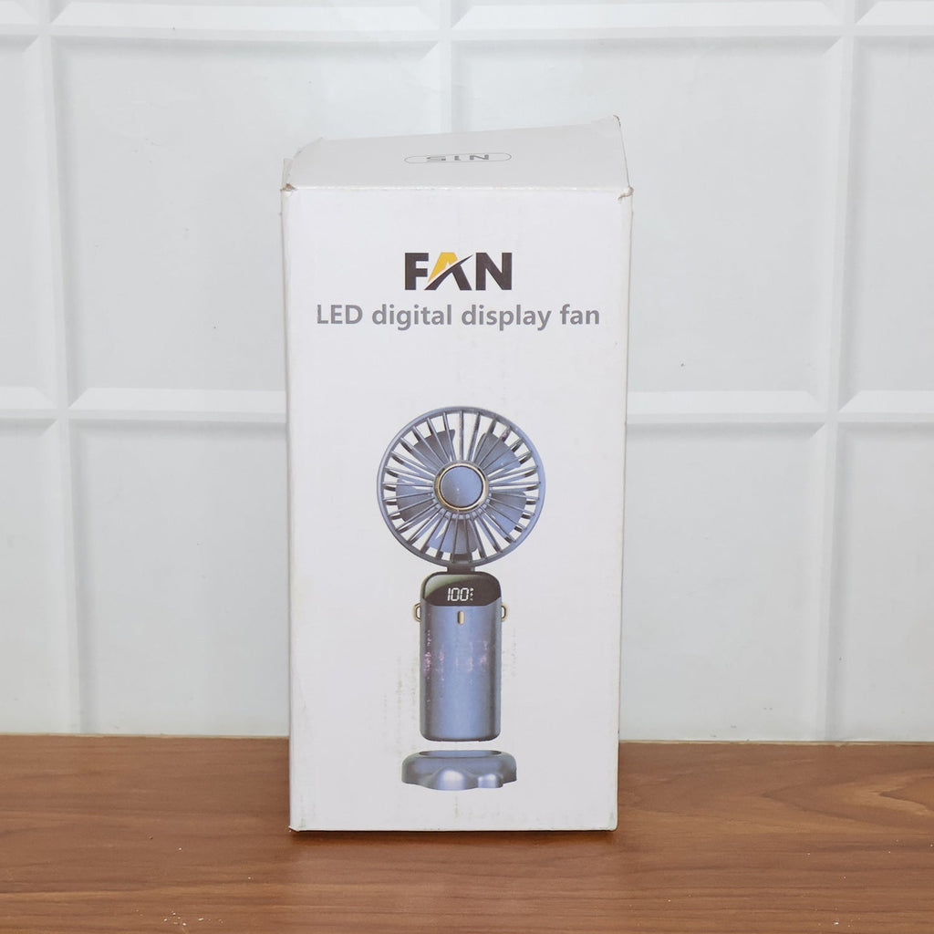 Neutral image showing compact rechargeable personal fan