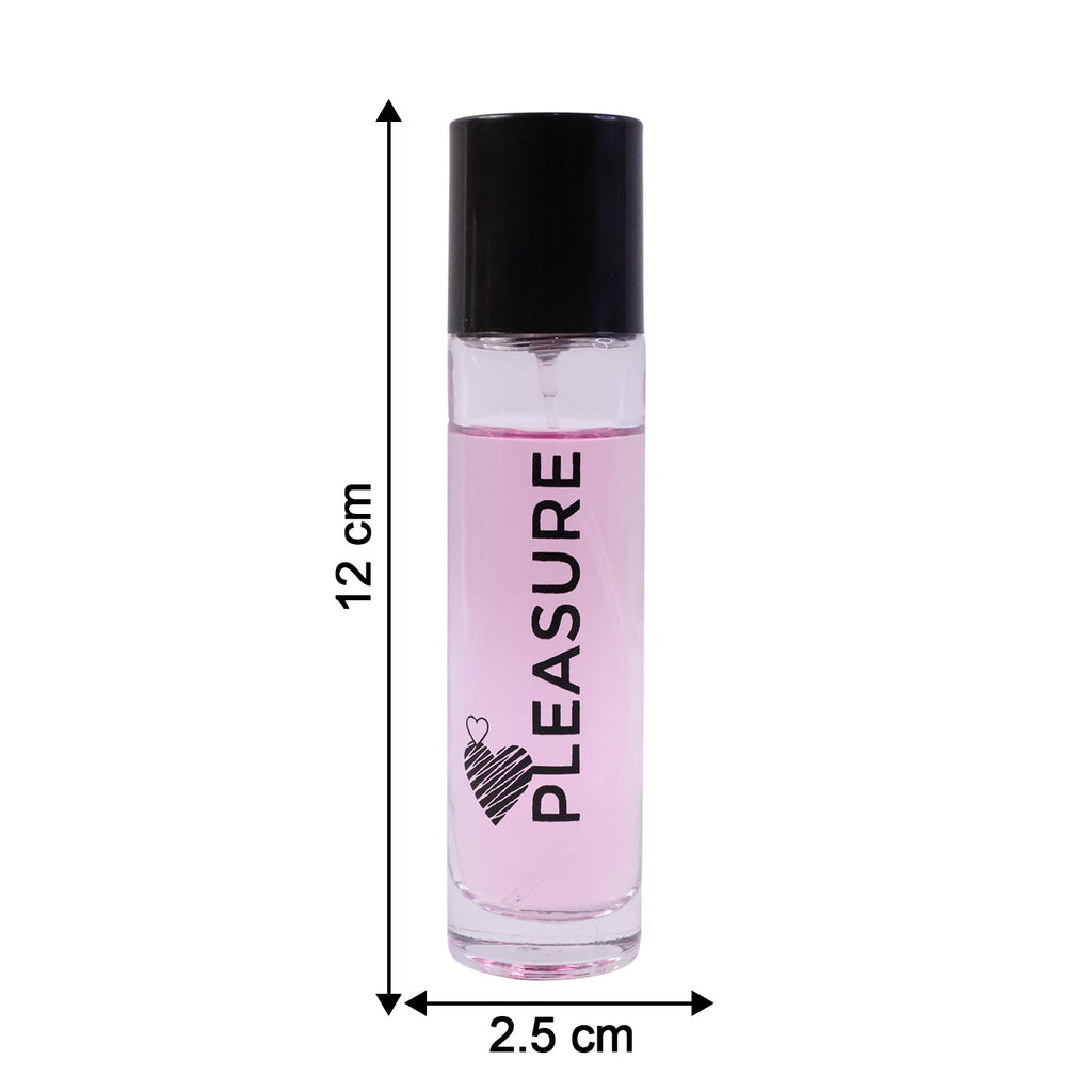 Pleasure perfume packaging and bottle