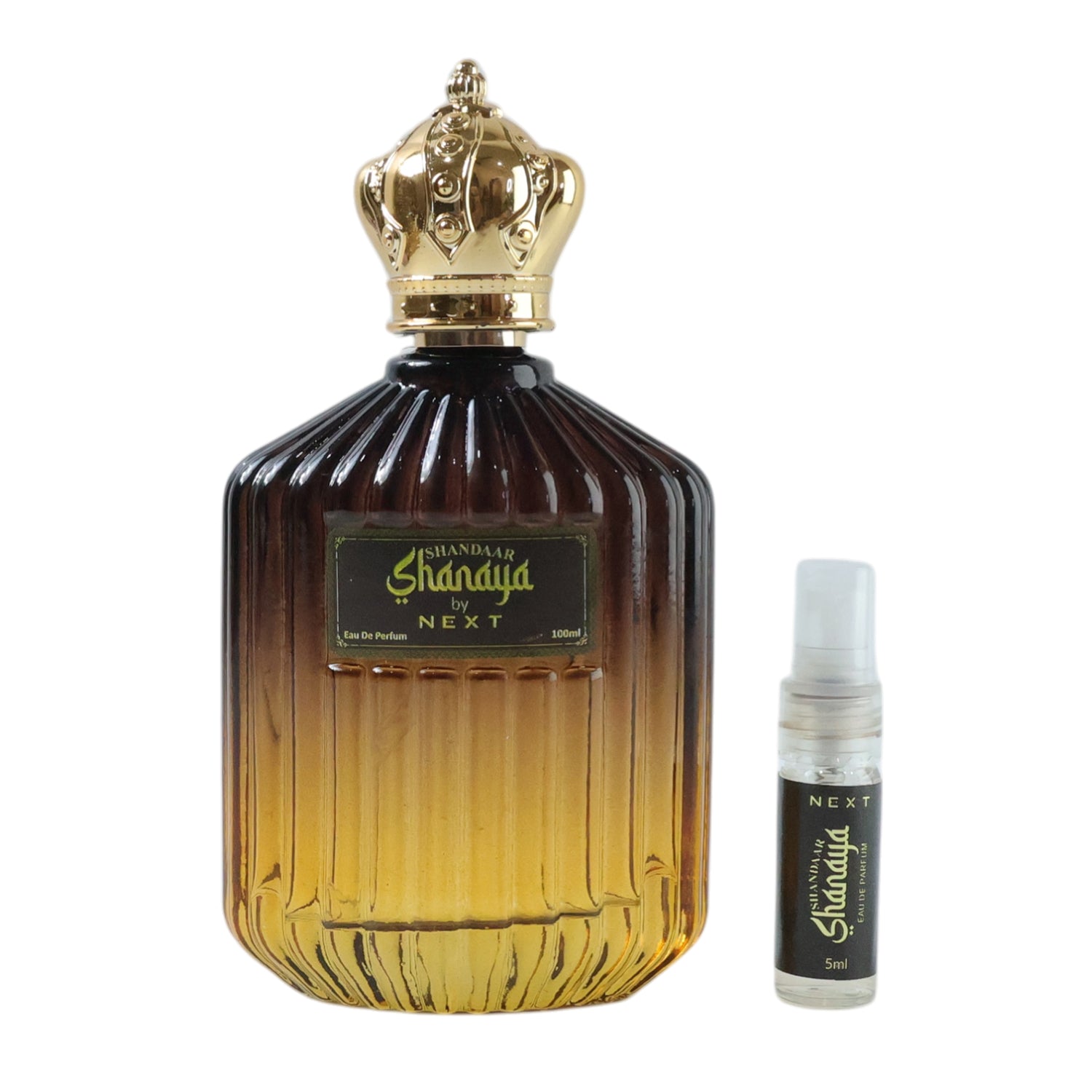 Elegant Next Shanaya Oud perfume bottle design with premium packaging.