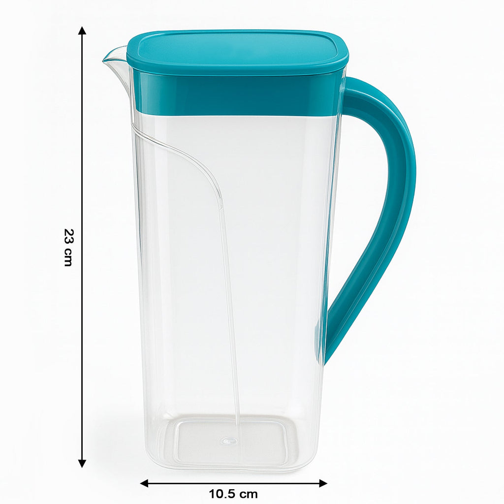 Clear view of beverages inside plastic juice jug 1500ml container