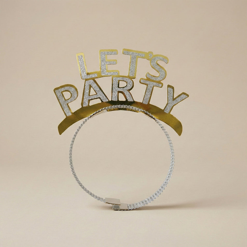LET'S PARTY glitter headband set designed for stylish and fun party guests