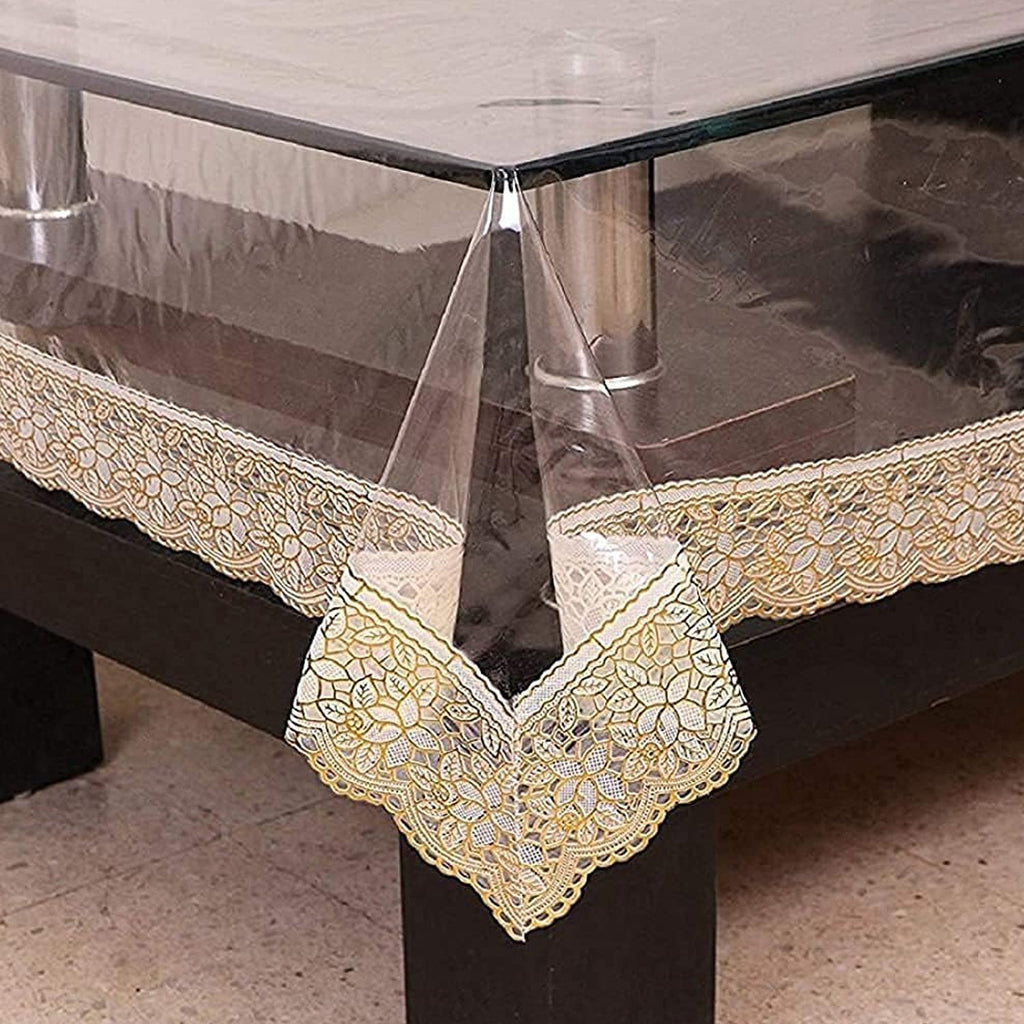 Scratch resistant plastic table cover for everyday use home & kitchen