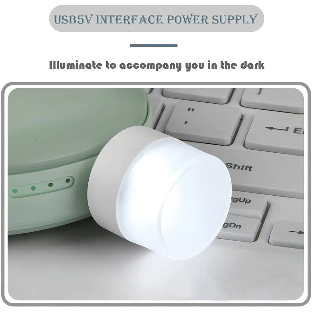 USB laptop accessory combo pack including LED light and fan