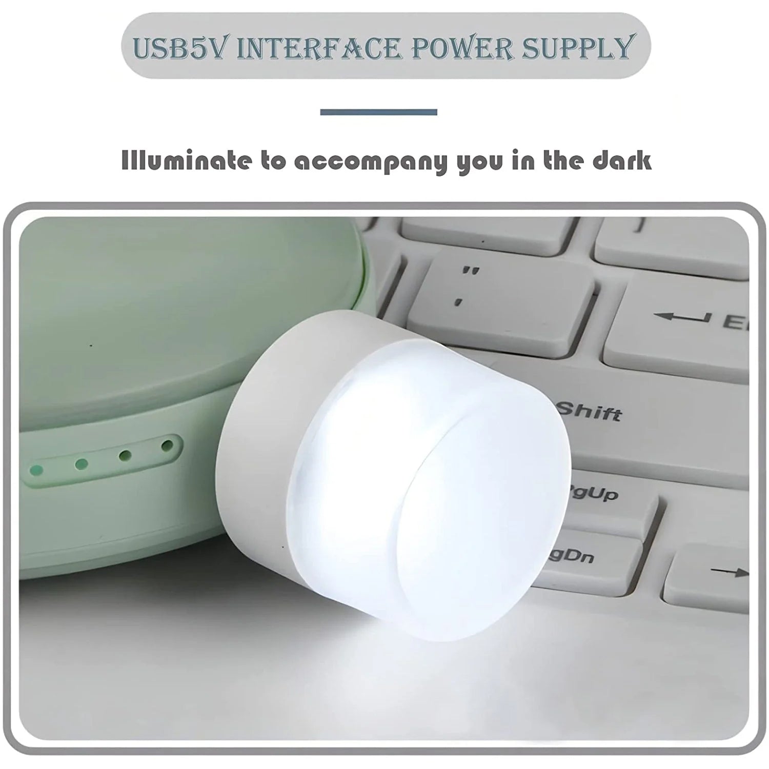 USB laptop accessory combo pack including LED light and fan