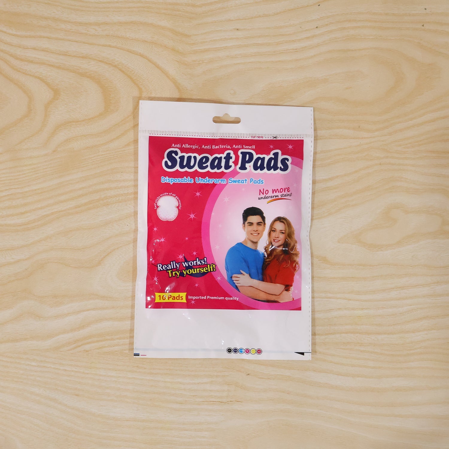 Wearing underarm sweat pads for all-day confidence