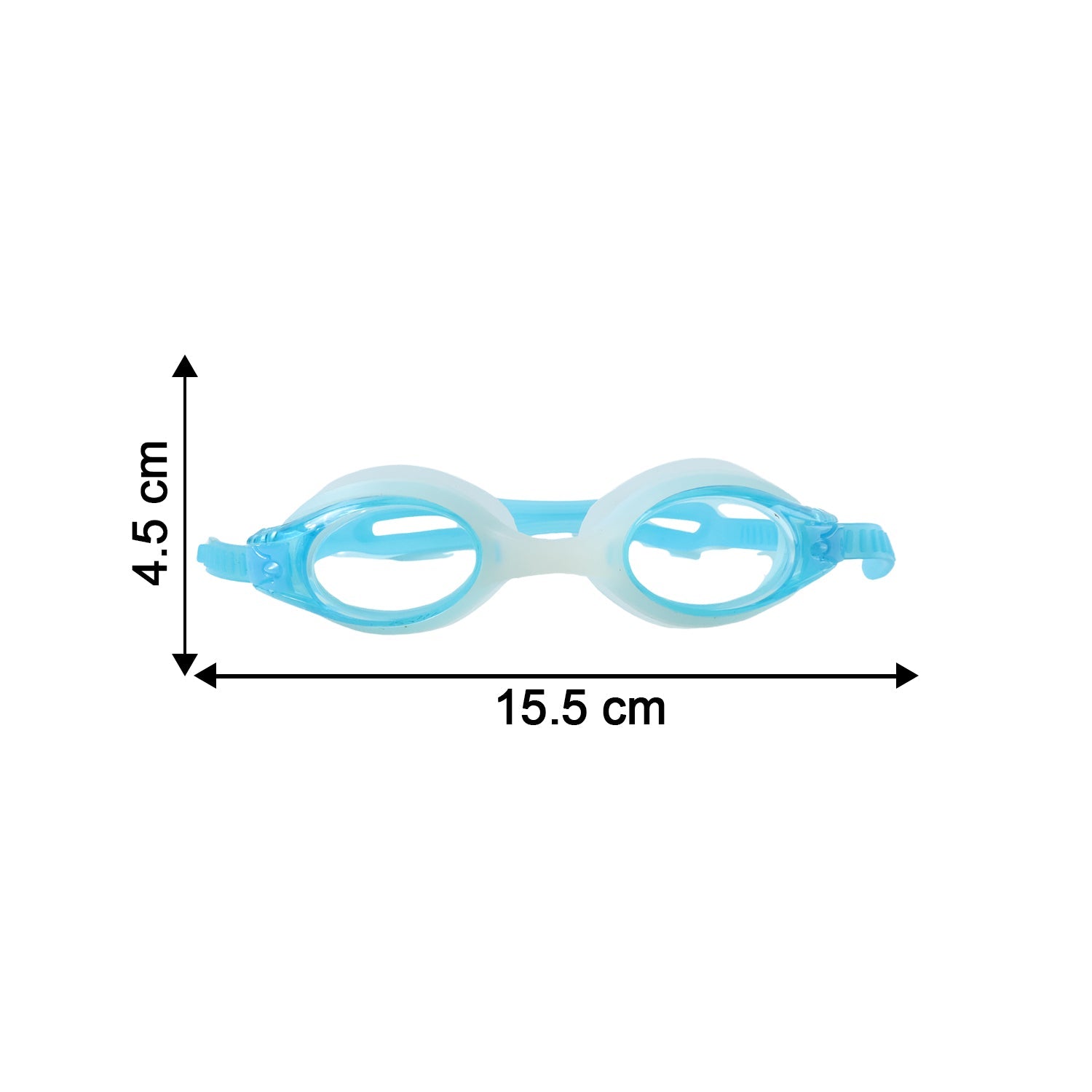 Transparent vision swim goggles for kids