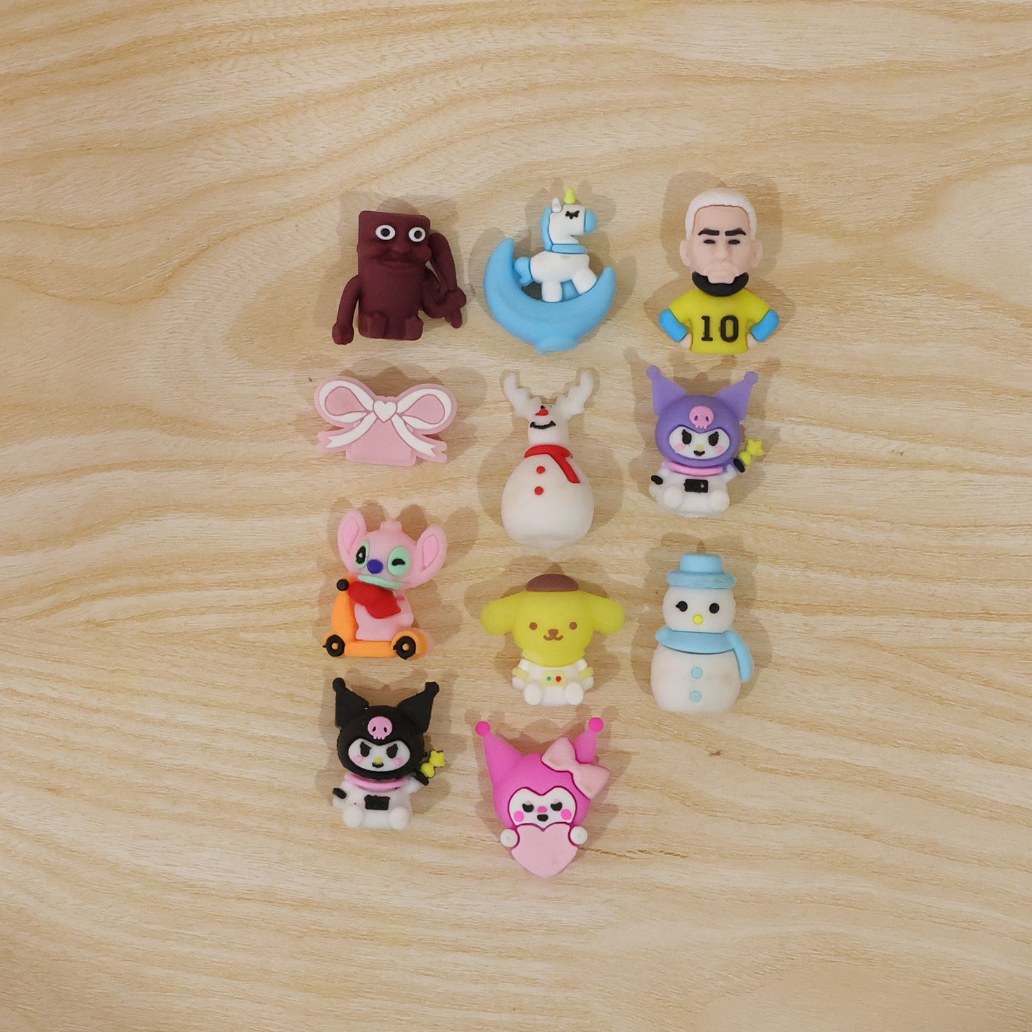 Novelty cartoon pencil topper, making school supplies exciting.