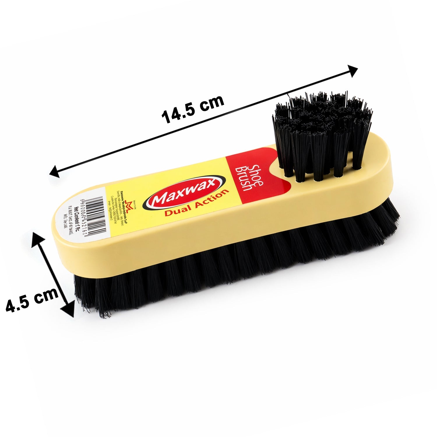 Durable shoe scrub brush designed for long-term, reliable shoe care.