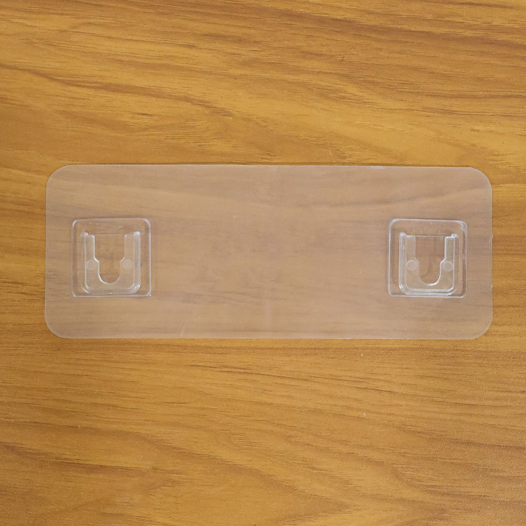 Bathroom and kitchen wall rack with adhesive