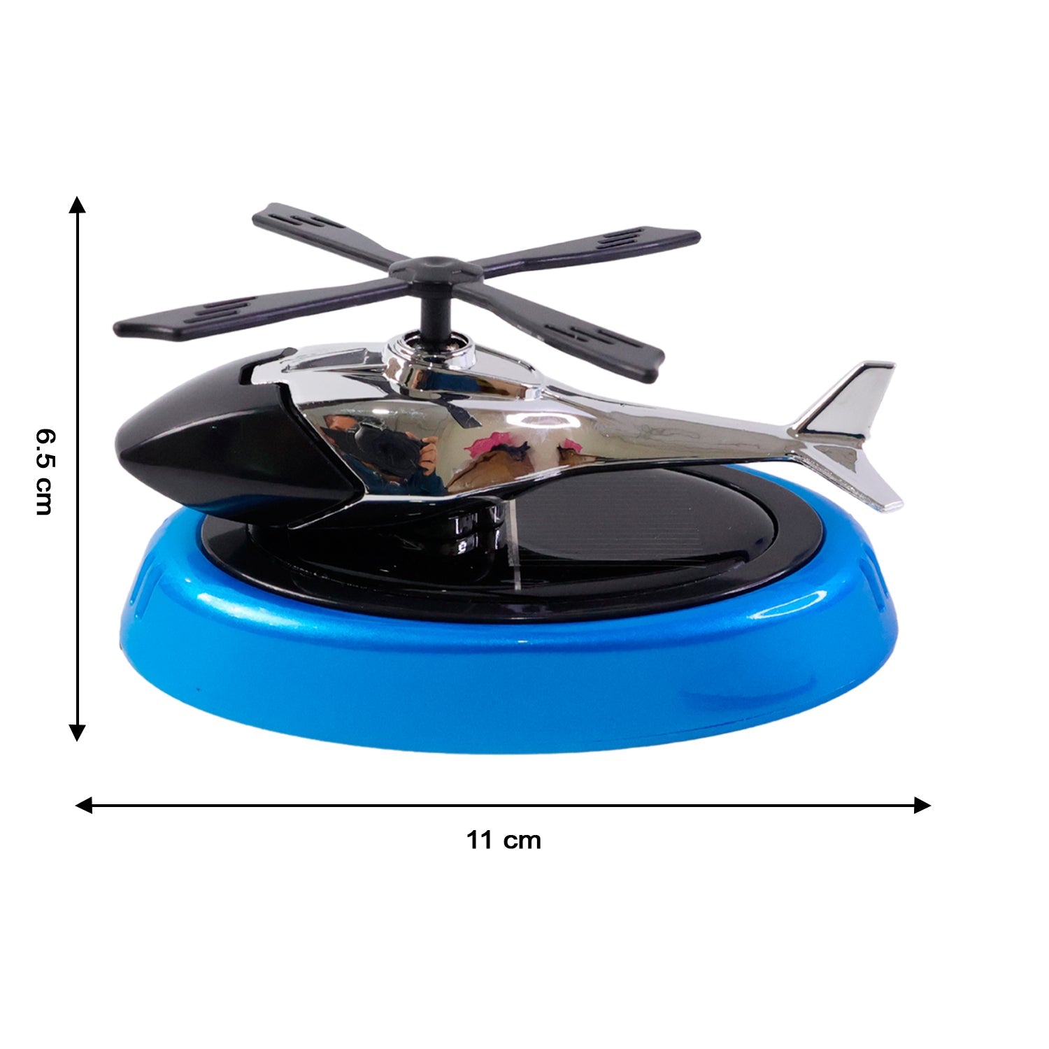 Dashboard perfume diffuser in helicopter design as car accessory